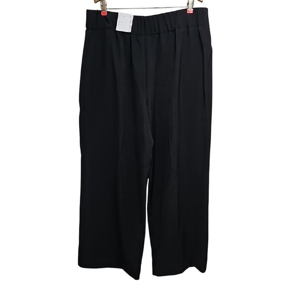 Nine West Sophisticated Black Wide Leg Pull On Women's Dress Pants XL (NWT) - Picture 2 of 9